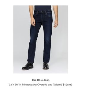 Bonobos 33/30 dark slim blue jeans